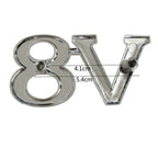 Car Styling Metal V8 Car Front Grille Emblem Badge For Ford Chevrolet Dodge Skoda Volkswagen SEAT BMW Fiat Toyota Infiniti