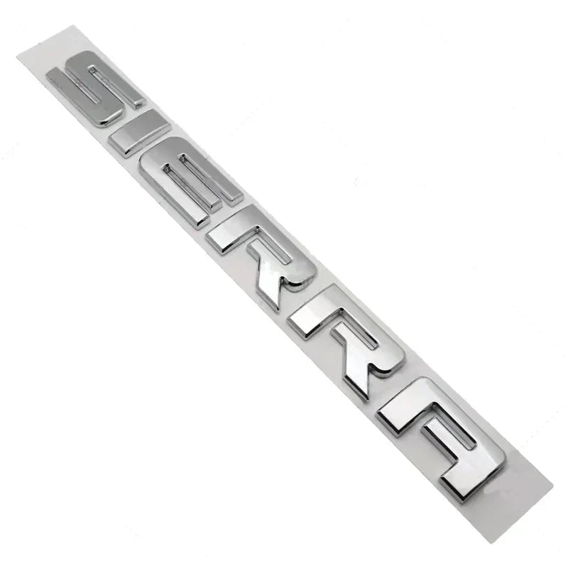 1PCS ABS Sierra sticker for GMC rear compartment car  sticker emblem