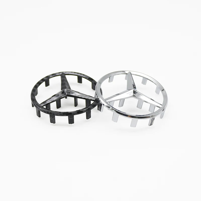 52mm 57mm Pins Sticker Car Steering Wheel Emblem Badge For Mercedes C E S Class CLA CLS W212 W205 W204 Styling Accessories Trim