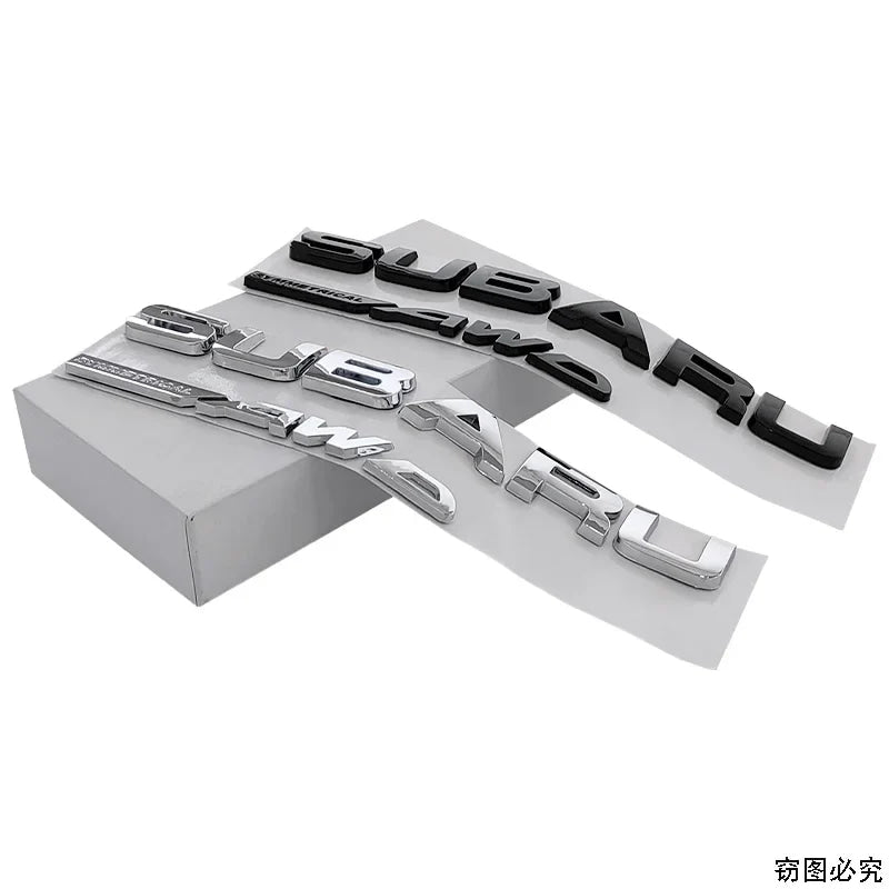21.5X2.2CM ABS 2025 for Subaru SYMMETRICAL AWD Car Rear Trunk Letters Emblem Stickers STI XV WRC WRX BRZ FORESTER IMPREZA LEGACY