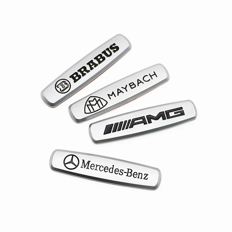1/2/4pcs for AMG Car seat Emblem Backrest Headrest Clips Console Decoration Badge Interior decoration Sticker Accessories