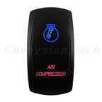 Waterproof 5 Pins SPST On/Off Rocker Switch Blue & Red Led 20A/12V 10A/24V Toggle Switch GPS for Cars,Trucks, RVs, Boats