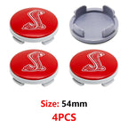 4Pcs 54mm 62mm 65mm 3D ABS Aluminum Car Wheel Center Hub Caps Universal Replacement Badges For Auto Rims Exterior Tuning Trim