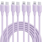 Macaron Pink 27W PD Fast Charging Cable USB C to Lightning Silicone Data Cable Soft Flexible for iPhone 14 13 12 11