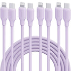 Macaron Pink 27W PD Fast Charging Cable USB C to Lightning Silicone Data Cable Soft Flexible for iPhone 14 13 12 11