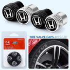 Car Tire Stem Valve Caps Aluminium Car Dustproof Caps Tire Wheel Stem Air Valve Caps For Honda Civic XR-V HR-V City Accord Jazz