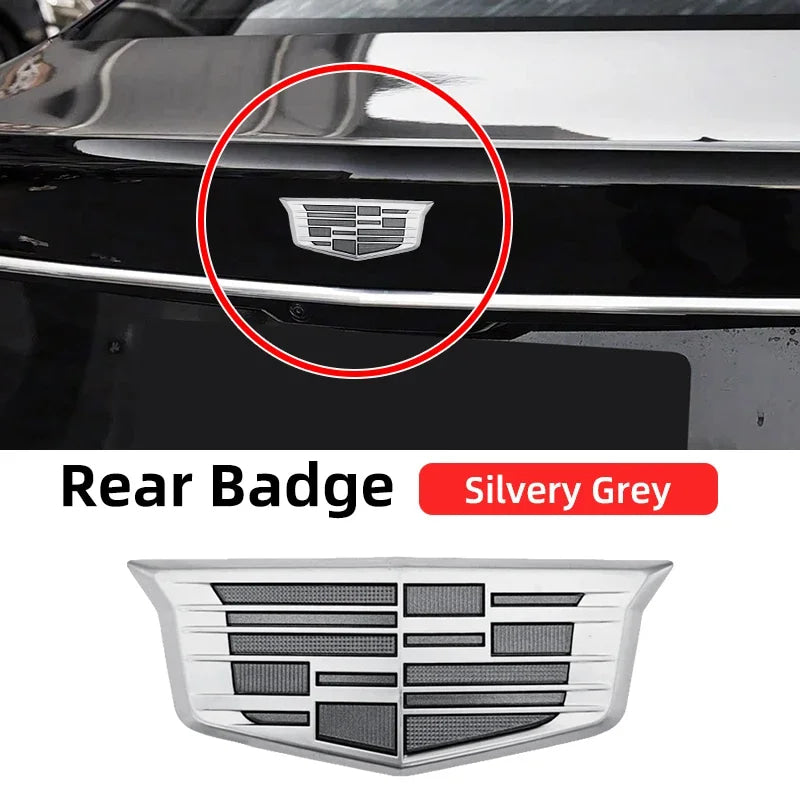 ABS Car Front Grille Rear Trunk Logo Emblem Sticker For Cadillac CT4 CT5 CT6 XT4 XT5 XT6 ATS XTS Replacement Badge Decoration