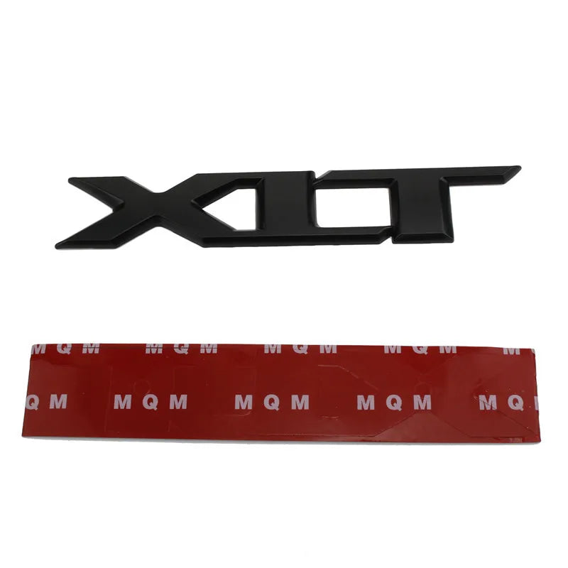 3D Metal XLT Letter Logo Car Trunk Body Badge Emblem Decals Sticker For Ford F150 F-150 Ranger T6 XLT Decoration Accessories