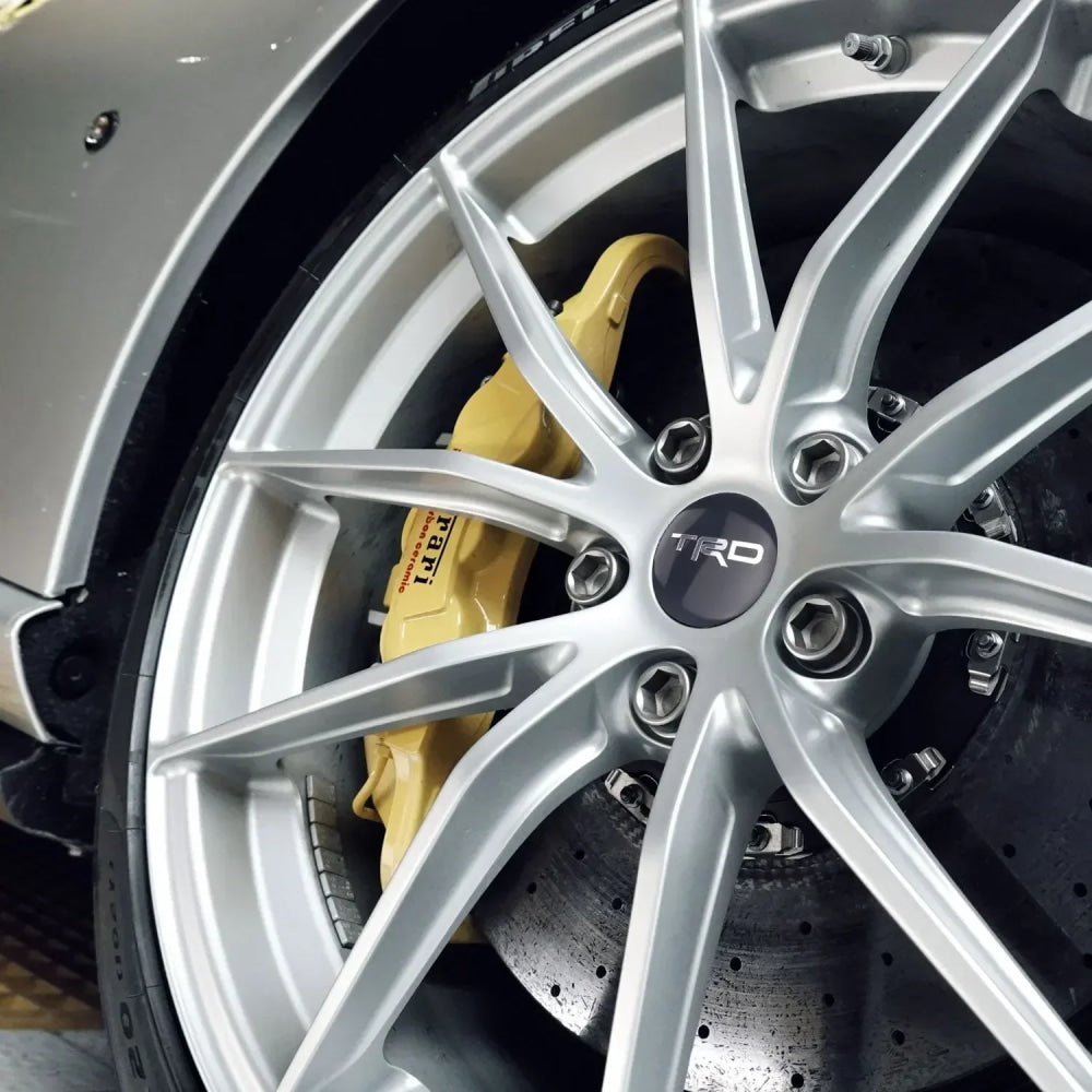 4Pcs 56MM Car Styling Aluminum Wheel Center Hub Caps Stickers For Toyota Rav4 Corolla Camry Aqua Yaris Cross Auris TRD GR Sport