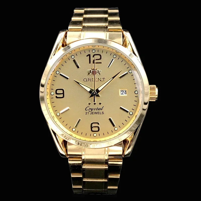 Orient Double Lion Watches High Quality Clock Brand New Top Men's Watch Multi-Function All-Steel Automatic Mechanical Tourbillon