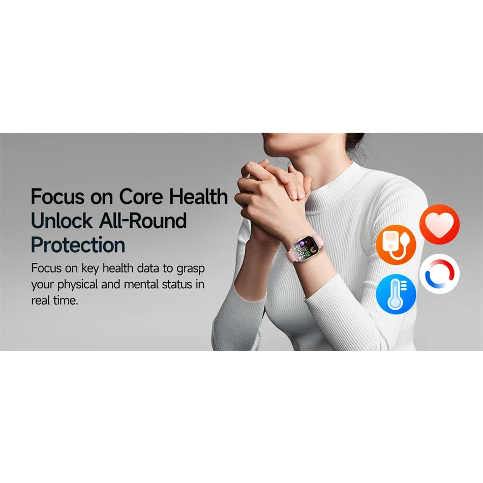 2026 New Model Uric Acid & Lipid Health Analysis Smart Watch Men ECG+PPG Bluetooth Call 2.01-inch Flashlight Smartwatch Women