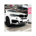 New Performance Gloss Black Front Bumper For BMW X6 F16 M Sport 2015 To 2019 ABS Splitter Lip Spoiler Diffuser By Body Kit
