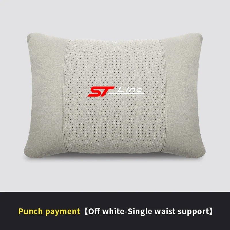 For Ford STline Focus Mondeo Explorer Edge Fiesta Fusion Kuga Escape Auto Headrest Neck Support Lumbar Cushion Soft Neck Pillow