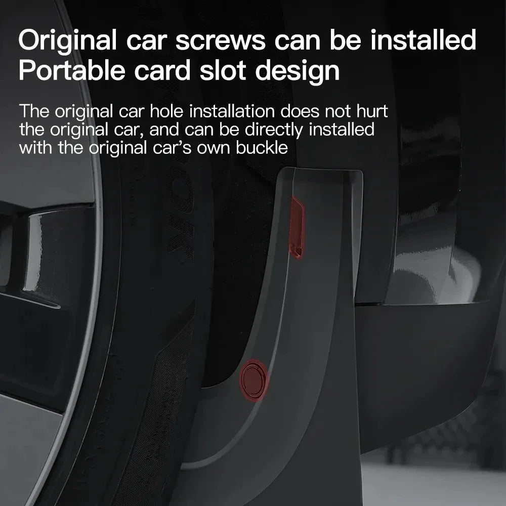 Protect Paint Mud Flap for Tesla Model 3 Y Accessories 2025 2026 Mud Flaps Tire Splash Guard All Weather Car Mudflap Accessories