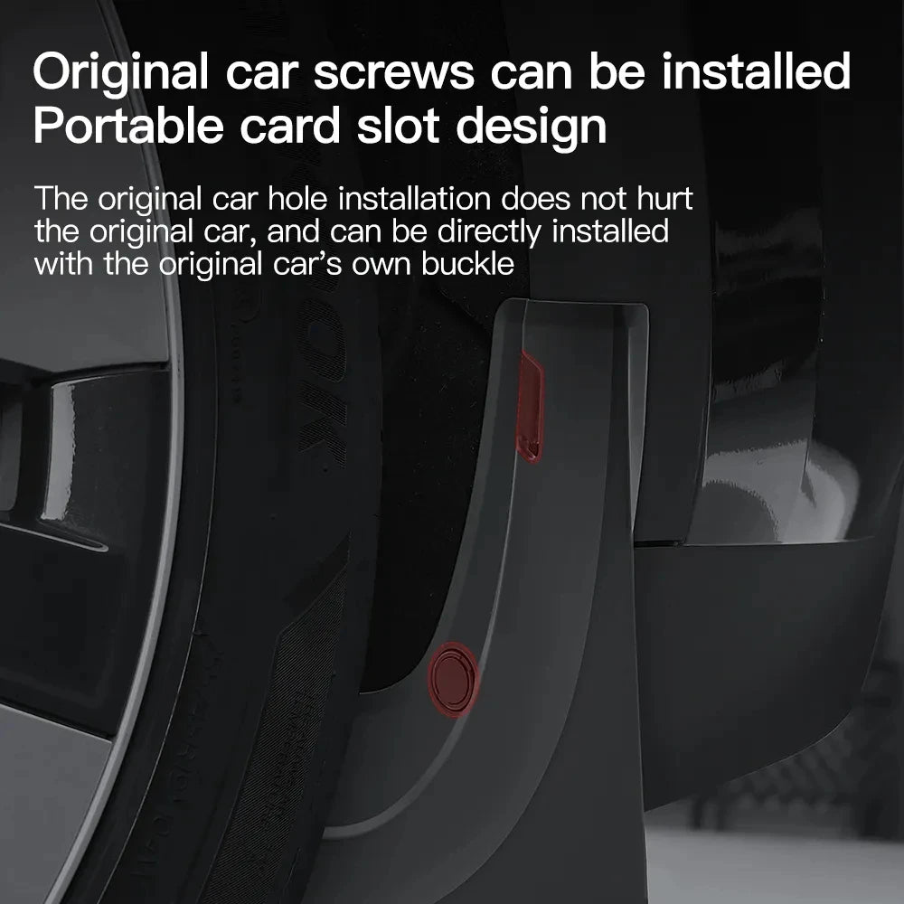 Protect Paint Mud Flap for Tesla Model 3 Y Accessories 2025 2026 Mud Flaps Tire Splash Guard All Weather Car Mudflap Accessories