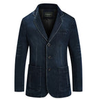 2025 spring and autumn new denim suit men casual loose large size youth denim suit jacket Fashion classic style