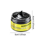Black Universal Car Wax Paste: Dashboard Nano Crystal Coating, Interior Shine, Tire Protection and Oxidation Removal