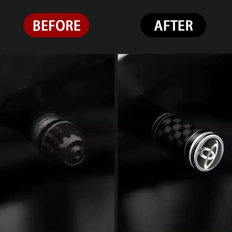 New Car Styling Wheel Tire Valve Stem Caps Cover Auto Parts For Toyota RAV4 Corolla Camry Frontier Supra C-HR Hilux Tacoma Prado