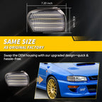 2X Front Corner Side Marker Light Parking Light Turn Signal Light LED For 1995 1996 1997 1998 1999 2000 2001 Subaru Impreza WRX