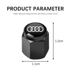 3D Metal Tire Valve Caps Car Tyre Air Stems Cover For Audi S Line A1 A3 A4 A5 A6 A7 S3 S4 S5 S6 S7 Q3 Q4 Q5 Q7 Q8 Accessories