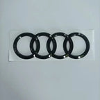 Car Front Hood Grill Emblem Rear Trunk Badge Sticker for Audi Q5 2014-2019 4 Ring Logo Q5 Sticker Quarrto Sline Side Decoration