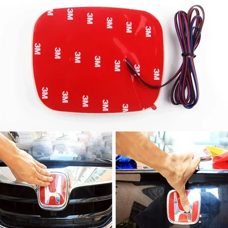 For Honda Accord Civic Odyssey CRV Inspire Amaze Vezel PMMA LED Car Emblem Sticker Front Rear Trunk Light Badge Accessories