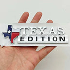TEXAS EDITION Logo Emblem ABS Car Badge Trunk Sticker For Ford Jeep Chevrolet Ram GMC Dodge Cadillac Lincoln Tesla Accessories