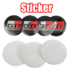 56mm 60mm GR Sport Emblem Car Wheel Center Hub Cap Stickers Decoration For Toyota Hilux Crown CHR Yaris Camry Prius Rav4 Avalon
