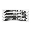4Pcs Metal Car Wheel Hub Sticker Decorative Accessories For Mercedes Benz AMG GLE GLC W205 W206 W203 W204 W210 W212 W213