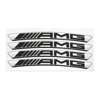 4Pcs Metal Car Wheel Hub Sticker Decorative Accessories For Mercedes Benz AMG GLE GLC W205 W206 W203 W204 W210 W212 W213