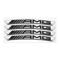 4Pcs Metal Car Wheel Hub Sticker Decorative Accessories For Mercedes Benz AMG GLE GLC W205 W206 W203 W204 W210 W212 W213