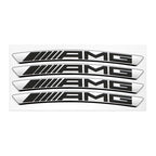4Pcs Metal Car Wheel Hub Sticker Decorative Accessories For Mercedes Benz AMG GLE GLC W205 W206 W203 W204 W210 W212 W213