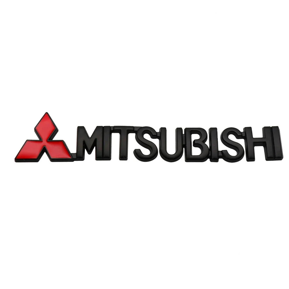 For Mitsubishi Outlander Eclipse Pajero Lancer EVO ASX Triton Attrage Ralliart Delica Car Metal Logo Badge Emblem Sticker