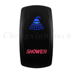 Waterproof 5 Pins SPST On/Off Rocker Switch Blue & Red Led 20A/12V 10A/24V Toggle Switch GPS for Cars,Trucks, RVs, Boats