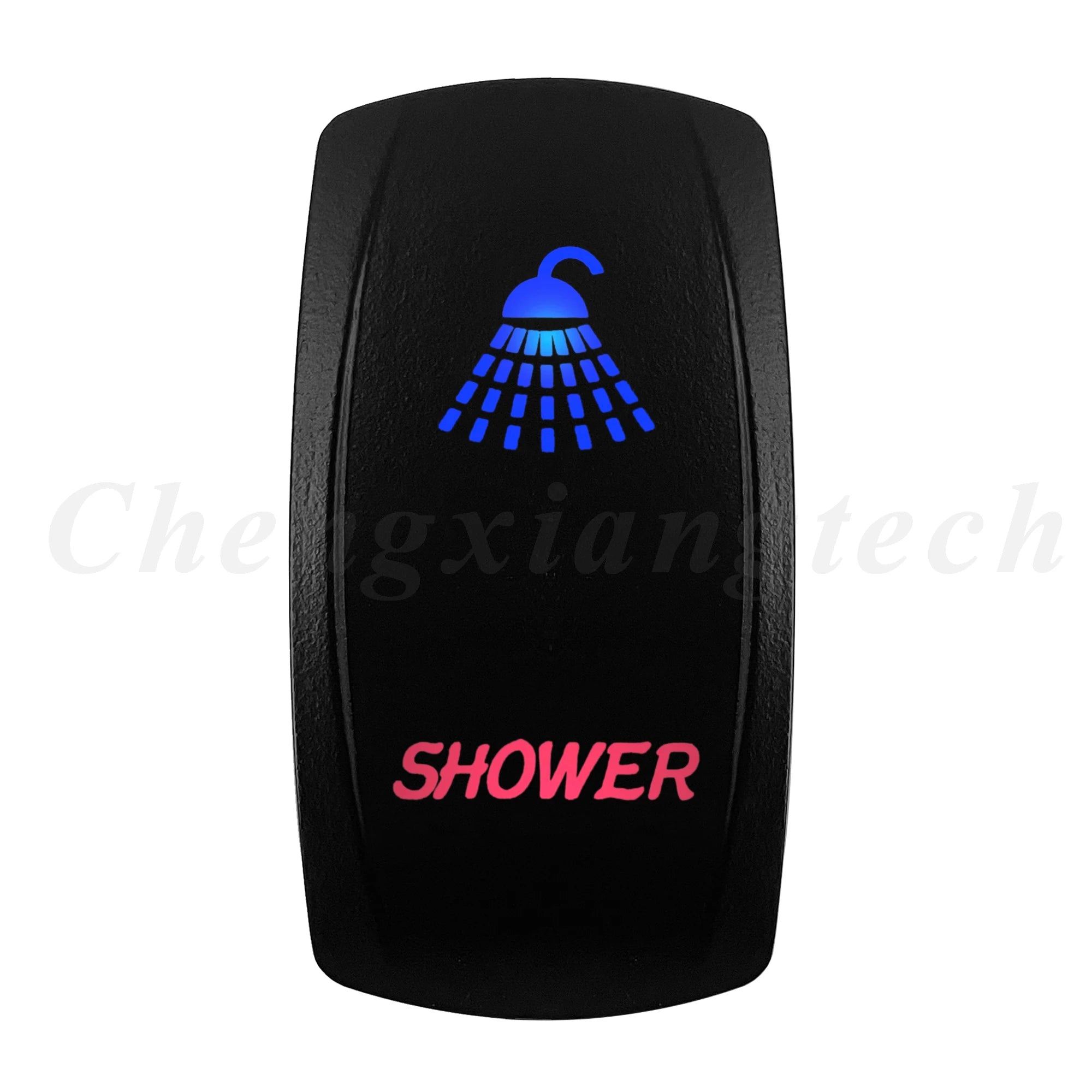 Waterproof 5 Pins SPST On/Off Rocker Switch Blue & Red Led 20A/12V 10A/24V Toggle Switch GPS for Cars,Trucks, RVs, Boats