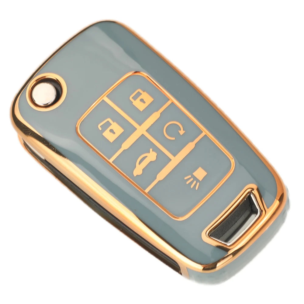 Jingyuqin 2/3/4/5 BTN suave TPU funda para llave de coche para Buick/Opel para Chevrolet Cruze Epica Lova Camaro Impala Aveo Malibu Sail Orlando