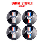 4PCS 56/60mm Car Wheel Hub Caps Badge Covers Auto Accessories For Ford Focus Fiesta Mustang Mondeo Smax Ranger Kuga ST Shelby