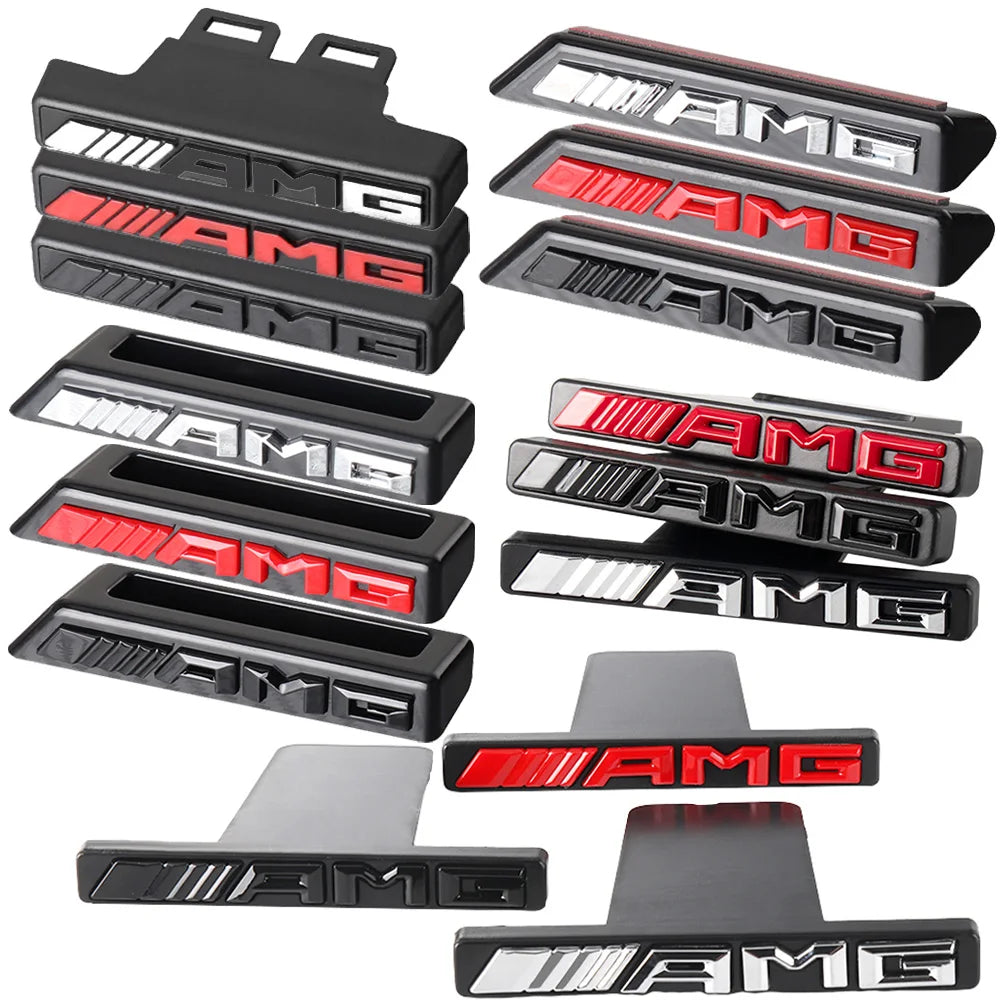 Car Front Grille Emblem Decoration Sticker Auto Styling Accessories For Mercedes Benz AMG W204 W205 B180 W221 W447 Smart CLG GLS
