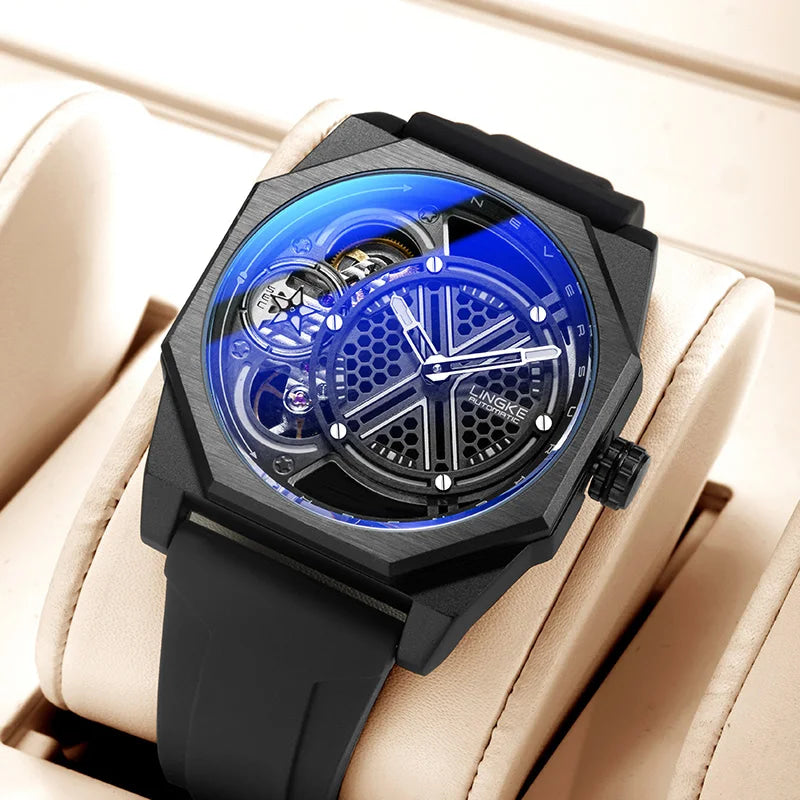 PAGANI DESIGNS Reloj mecánico para hombre, relojes deportivos automáticos de lujo para hombre, Reloj de pulsera resistente al agua de acero inoxidable, Relojes