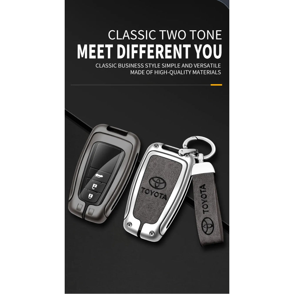 Car Key Case Bag Cover Shell For Toyota CHR Prado 2017 2018 Prius Camry Corolla RAV4 2017 2018 2019 2020 Protector Accessories