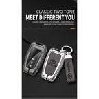 Car Key Case Bag Cover Shell For Toyota CHR Prado 2017 2018 Prius Camry Corolla RAV4 2017 2018 2019 2020 Protector Accessories