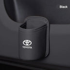 For Toyota Car Door Water Cup Holder Back Seat Drink Rack Leather Storage  Corolla Yaris Prius Camry Auris Avensis car sticker