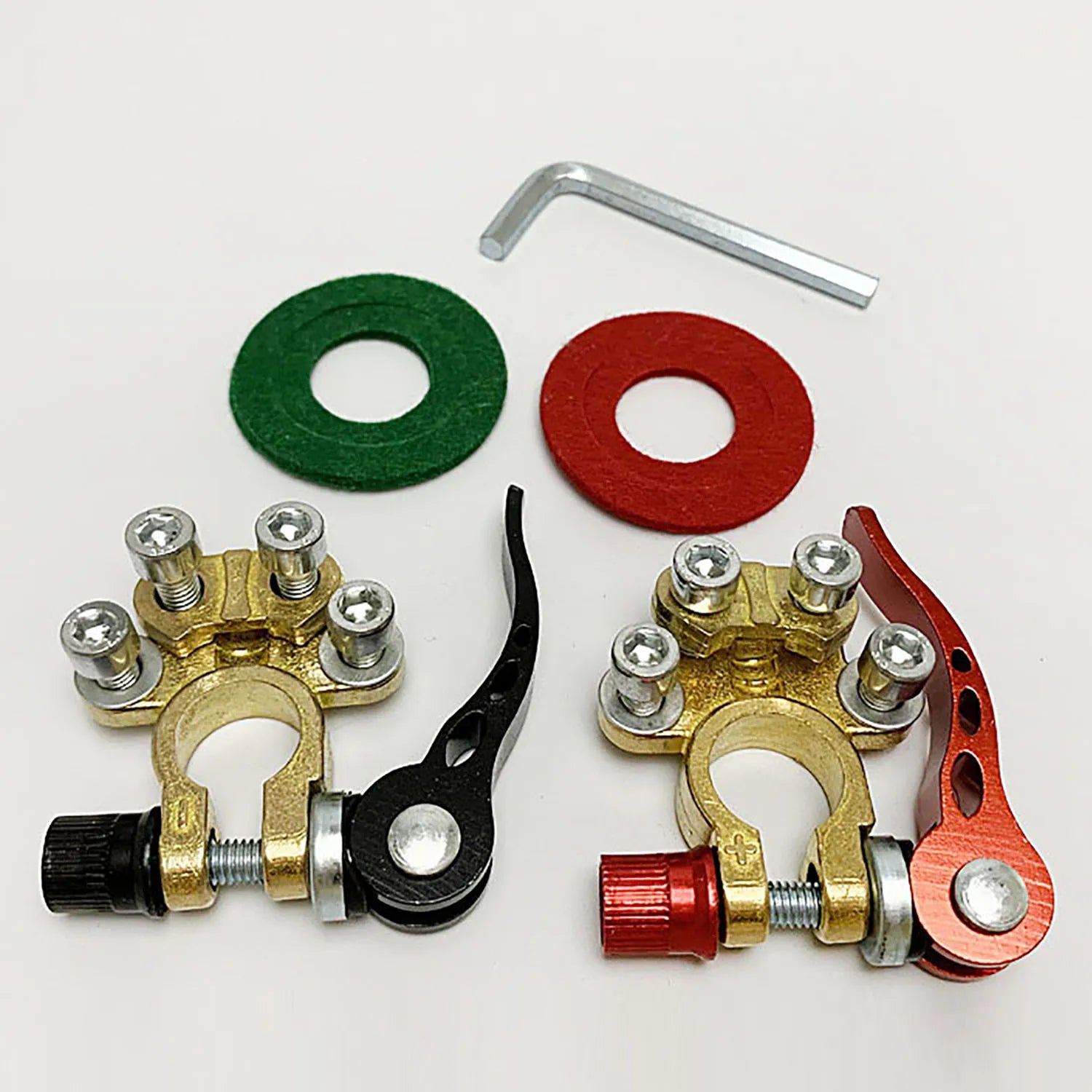 1 Par/2 Piezas de Terminales de Batería de Coche de 12V 24V, Conector de Cableado de Desconexión Rápida, Conector de Corte de Cable, Accesorios para Coche