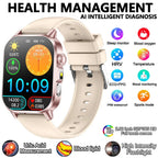 2026 New Model Uric Acid & Lipid Health Analysis Smart Watch Men ECG+PPG Bluetooth Call 2.01-inch Flashlight Smartwatch Women