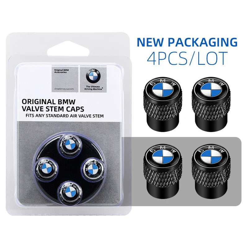 QMM-8685 Car Aluminum Wheel Tire Valve Stem Caps Airtight Covers For BMW M 50th Anniversary Celebration E46 E90 E60 F30 E39 E36