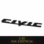 3D Metal Ivtec Letter Emblem Badge Decal Car Styling For Honda Civic Logo Car Rear Tail Trunk Stickers Decals Auto Accessories