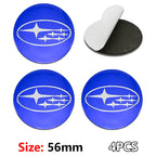 For Subaru STI XV Tribeca Forester Impreza Outback Legacy  56/60mm Car Wheel Center Badge Stickers Hub Cover Emblem Decal