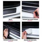 Carbon Fiber Car Door Threshold Tape Sill Protective Stickers Decal for Jeep CHEROKEE Logo Rear Trunk Bumper Scratch Guard Trim