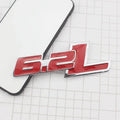 3D Metal 6.2L Logo Car Rear Boot Trunk Emblem Badge Sticker For Ford Raptor F150 Hummer H2 Chevrolet C7 Camaro Dodge Challenger