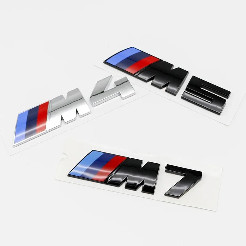 3D ABS M Emblem Trunk Lid Sticker For BMW M1 M2 M3 M4 M5 M6 M7 M8 E46 E36 E34 F10 E90 F30 E60 E53 E30 E92 E Series